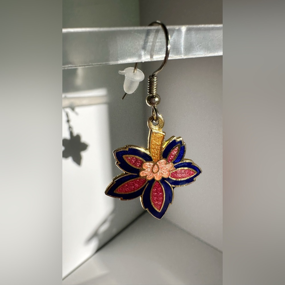 Colorful Flower Earings - Picture 3 of 8